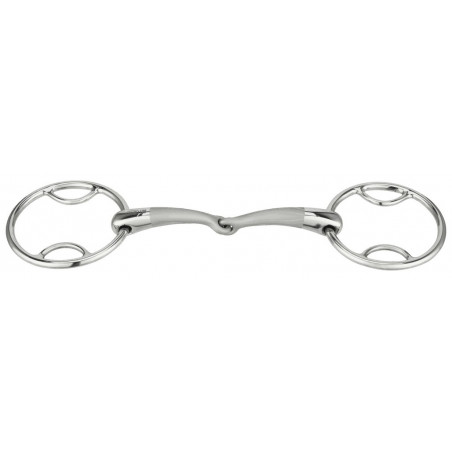 Gebiss 2 Ringe Sprenger Satinox doppelt gebrochen