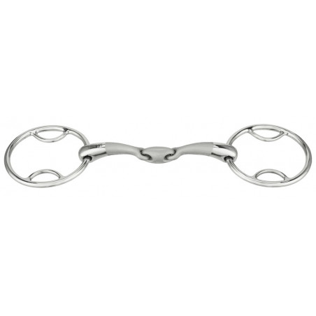 Gebiss 2 Ringe Sprenger Satinox mit doppelter Gelenkverbindung