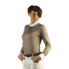 Damen-Langarm-Poloshirt Kavala Flags & Cup - Maulwurf