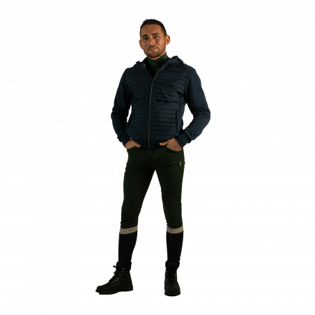 Herrenjacke mit Reißverschluss, zweimaterial Sauvo Flags & Cup