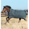Pferdedecke Horseware Rhino Wug Vari-Layer 450g - Grün kariert / Marineblau