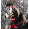 Halsabdeckung Horseware 250g für Decke Rambo Supreme 1680D - Schwarz / Rot