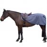 Fleece-Ausreitdecke mit Knebelverschluss Canter - Marineblau