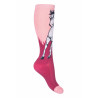 Kinder-Reitsocken Helsinki HKM - Rosa / Weinrot