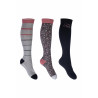 Socken Miami HKM 3er-Set - Grau / Schwarz