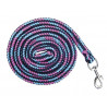 Longe Funny Horses mit Karabinerhaken HKM - Dunkelblau, Blau, Dunkelrosa