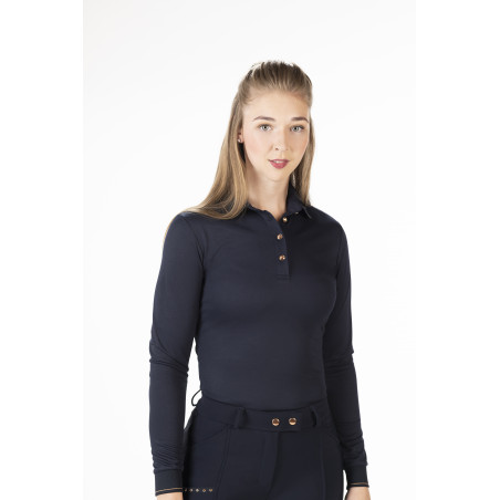 Polo Rosegold Glamour Style langarm HKM