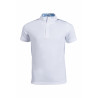 Turnierpolo Hunter Kids Kurzarm HKM - Weiß