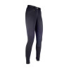 Penny Easy Reithose mit Stoff-Kniebesatz HKM - Schwarz / schwarz