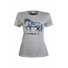 T-Shirt Graphical Horse HKM - Hellgrau / Melange