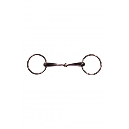 Gebiss mit anatomischen Ringstücken Roségold 18 mm HKM