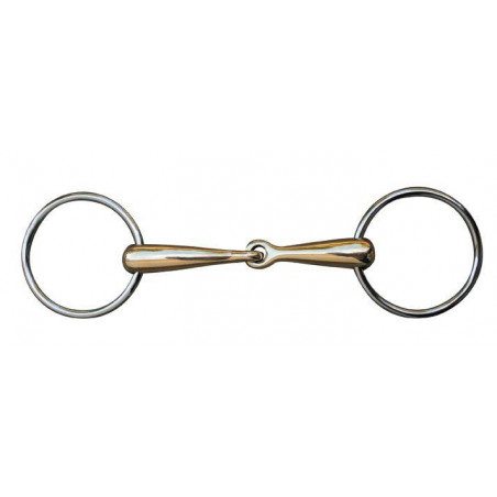 Mundstück 16 mm Neusilber Edelstahlringe HKM