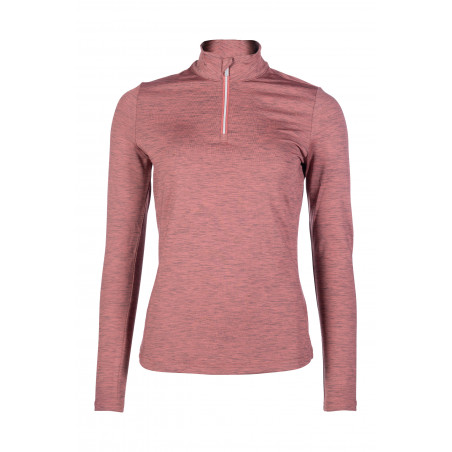 Funktions-T-Shirt Rosewood Melange HKM