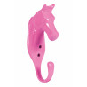 Trensenhalter Pferdekopf aus Aluminium HKM - Pink