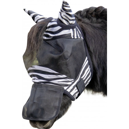 Fliegenschutzmaske Zebra Shetty HKM