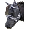 Fliegenschutzmaske Zebra Shetty HKM - Schwarz / Weiß