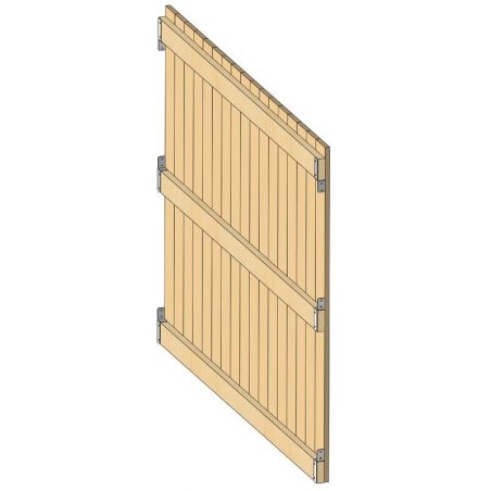 Trennholzbausätze für spezielle Pultdach-Unterstände La Gée