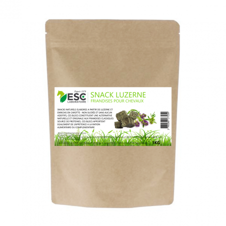 Snack Luzerne Karotte Pferd ESC Laboratoire