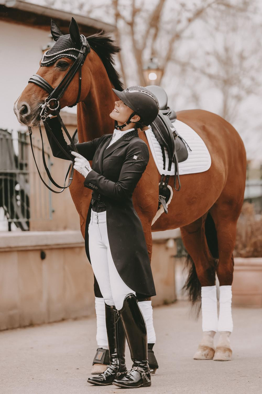 Polo Bandagen Polar Fleece Pearls Kentucky Weiß Wei&szlig;