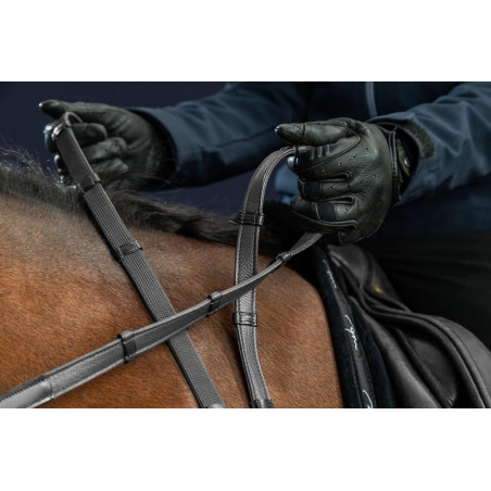 Hunter-Zügel 5/8 mit 7 Stoppern New English Kollektion von Dy'on