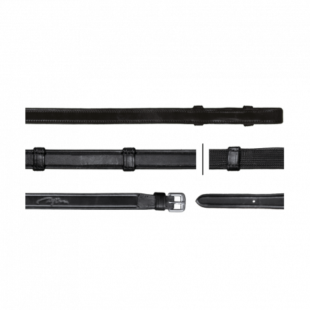 Hunter Grip Zügel mit 7 Stoppern 5/8 (ohne Martingalstopper) Dy'on