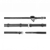 Hunter-Zügel 5/8 mit 7 Begrenzern (ohne Stopper) US-Kollektion by Dy'on - Schwarz