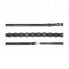 Geflochtene Zügel 5/8 US-Kollektion von Dy'on - Schwarz