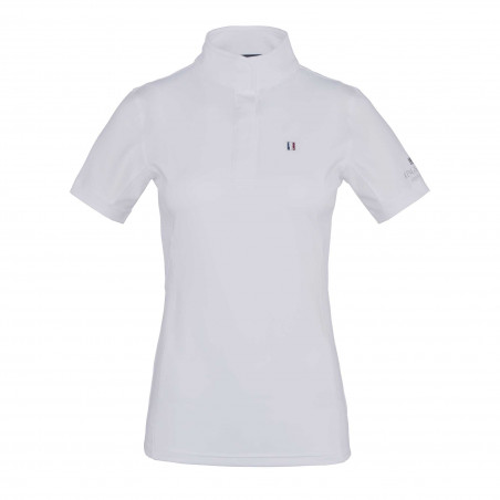 Turnierbluse Kingsland Classic kurzarm mit Stehkragen Damen