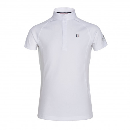 Turnierbluse Kingsland Classic Kurzarm Junior Mädchen