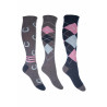 HKM Cardiff Socken 3er-Pack altes Modell - Grau / Blau