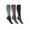 HKM Microcotton Colour Socken 3er-Pack - Dunkelbraun / Grün
