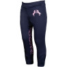 Leggings HKM Pink Pony Silikon-Besatz - Dunkelblau