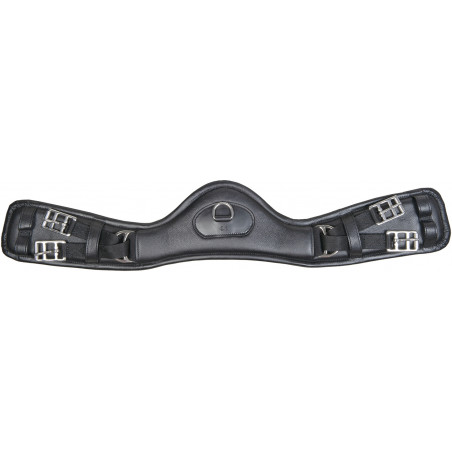 Elastischer anatomischer HKM-Dressurgurt aus Leder