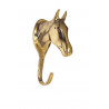 HKM Trensenhalter Pferdekopf aus Messing - Hinweisfarbe