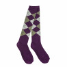 Dublin Argyle Socken - Violett / Aschgrau