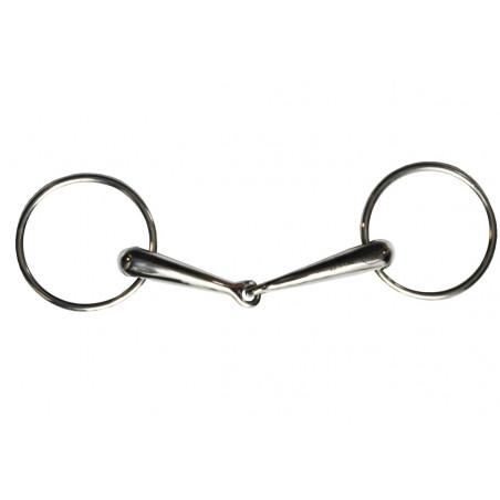 Gebiss 2 Ringe 70 mm Jump'In hohl mit Pumpfunktion