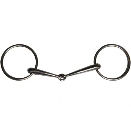 Gebiss 2 Ringe 70 mm Jump'In hohl mit Gelenk