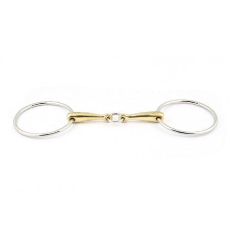 Mundstück Jump'In doppelt gebrochen mit zentralem Ring