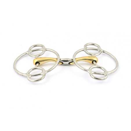 Gebiss Jump'In Swivel doppelt gebrochen blockiert