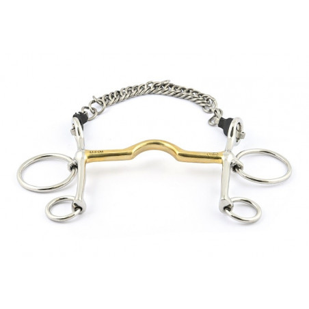 Pelham Gebiss Jump'In gerade mit Zungenfreiheit