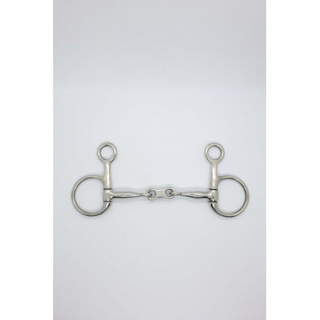 Bauchringgebiss doppelt gebrochen flaches Verbindungsstück 11mm Harcour