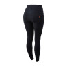 Reithose Damen High Waist Tara Vollbesatz Silikon Horze - Schwarz