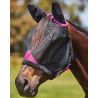 Weatherbeeta ComFiTec Deluxe Durable Mesh Fliegenmaske mit Ohren - Schwarz / Violett