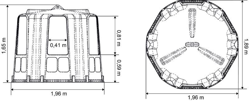 Râtelier hexagonal RPE moyen modèle La Gée