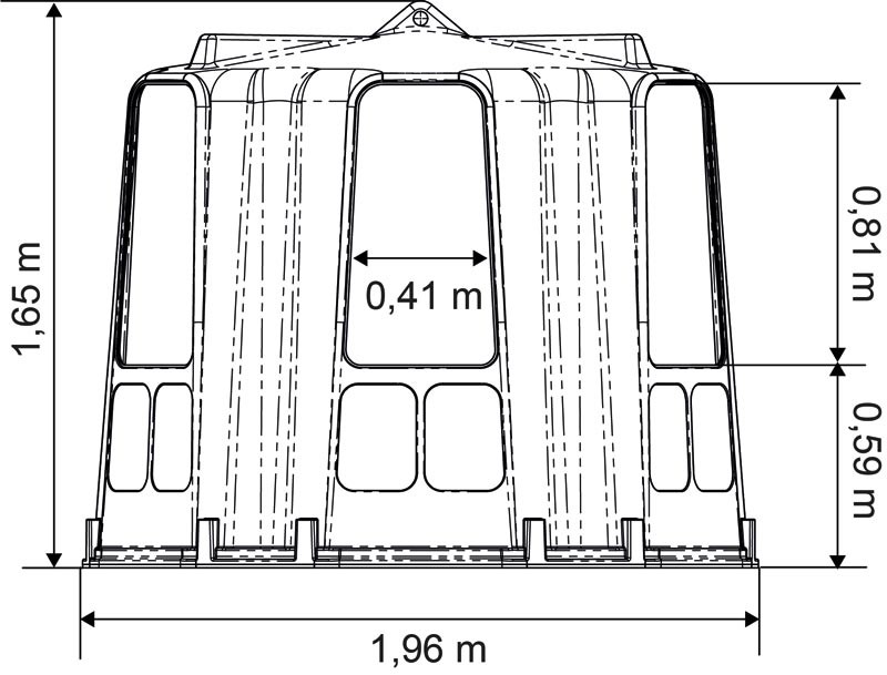 Râtelier hexagonal RPE moyen modèle La Gée