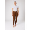 Reithose Damen High Waist Tara Vollbesatz Silikon Horze - Dunkelbraun