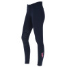 Hose Janne x PinkRibbon Kniebesatz Damen Covalliero - Dunkelmarine