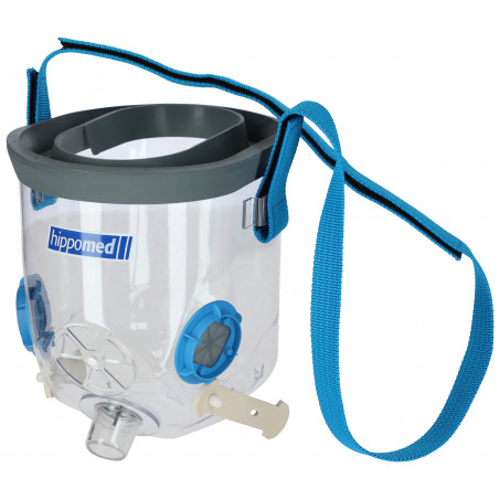 Inhalationsmaske AirOne Flex mit Hippomed-Zubehör