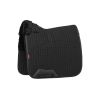 Stoßdämpfende LeMieux Merino+ Dressur-Schabracke mit Futter - Schwarz / schwarz