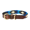 Hundehalsband Weatherbeeta Leder Polo - Braun Cowdray / Blau / Blau